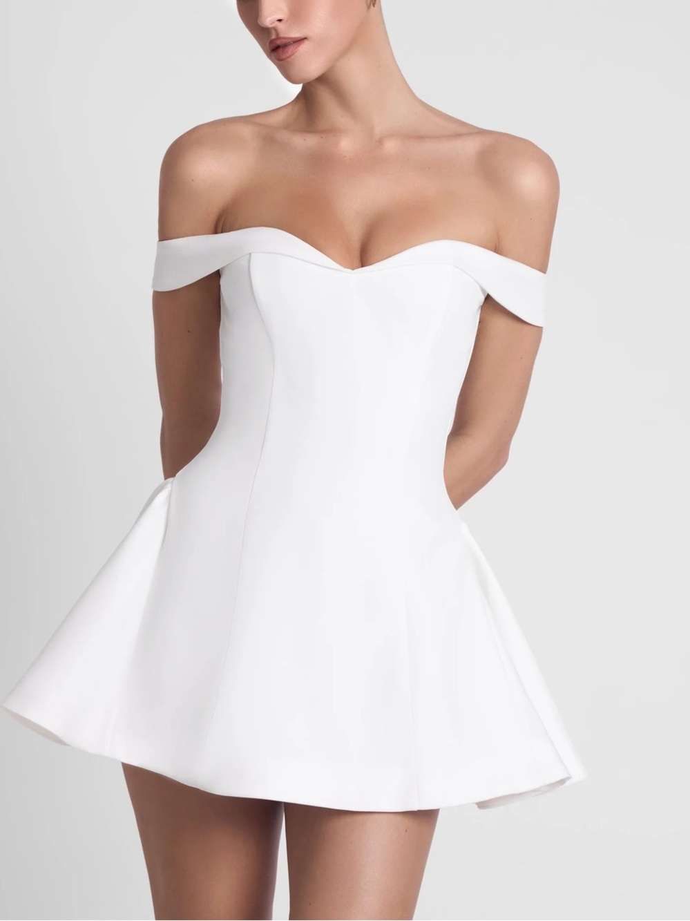 LEAU Babydoll Corset Mini Dress